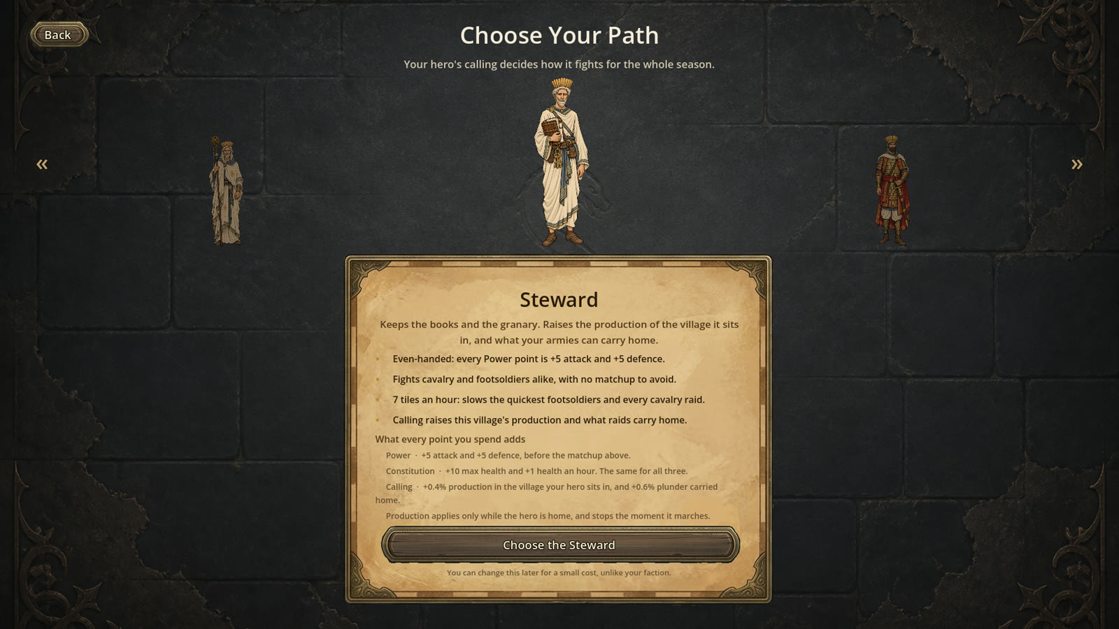 Choosing a hero calling