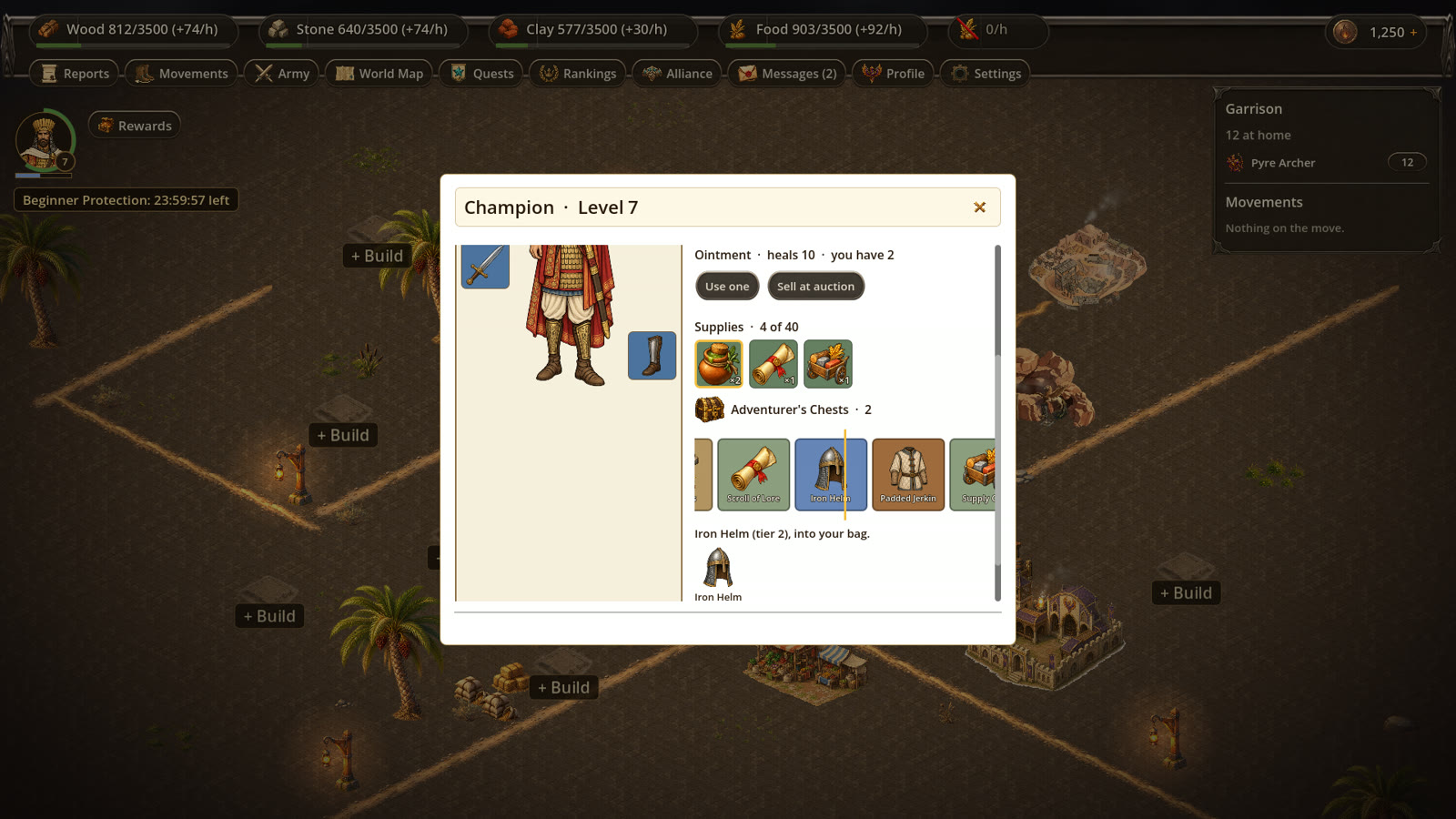 Adventurer's Chest with odds shown